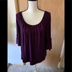 Purple shirt. Size 1X
